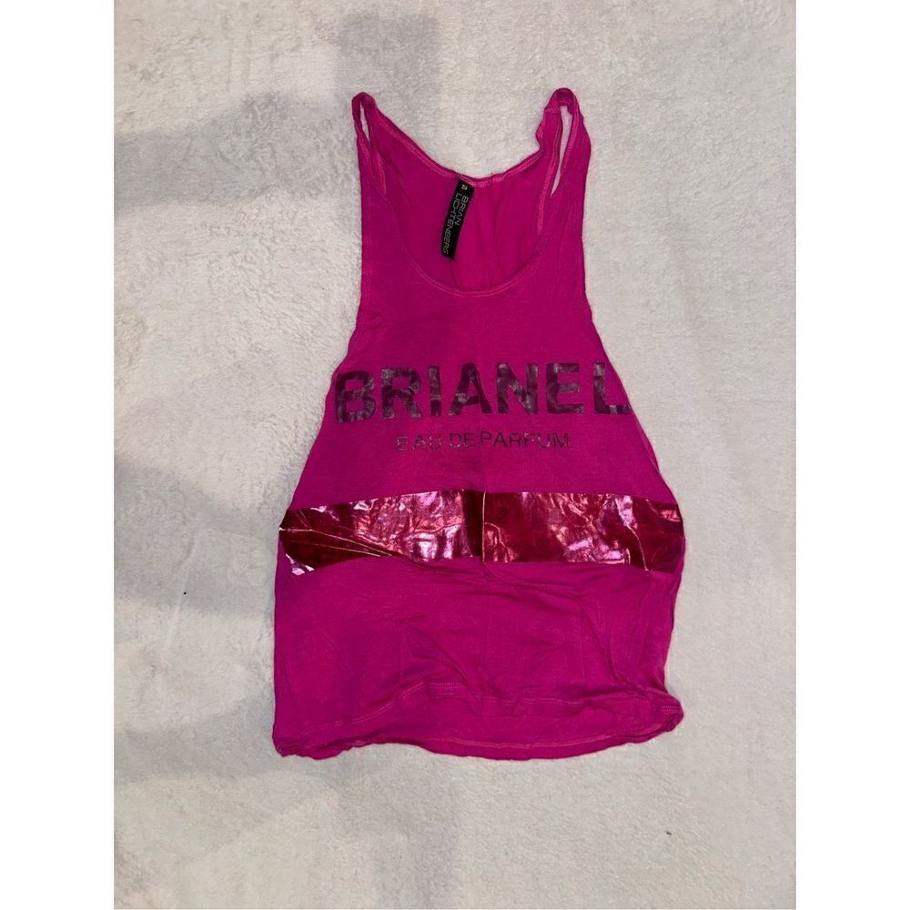 SIZE S BRIANEL BRIAN LICHTENBERG TANK TOP PINK